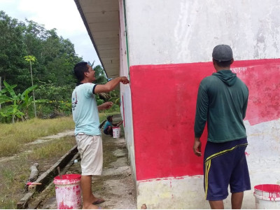 PENGECATAN DINDING SEKOLAH